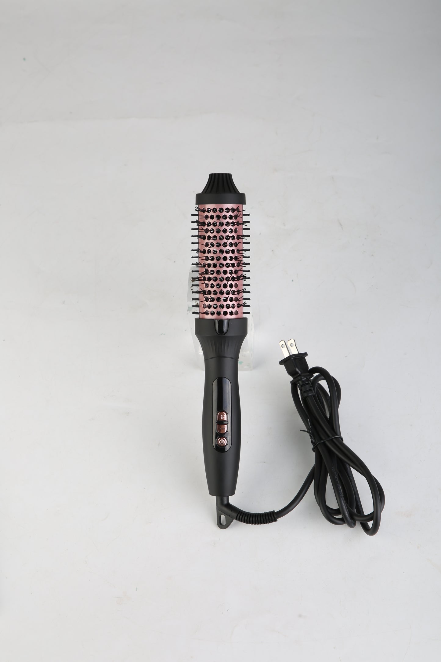 1Pc 3 In 1 Thermal Brush Hair Curler Brush Hair Curler Straightener With 10 Heating Levels 30S Fast Heating Fit For All Hair Types For Home Travel