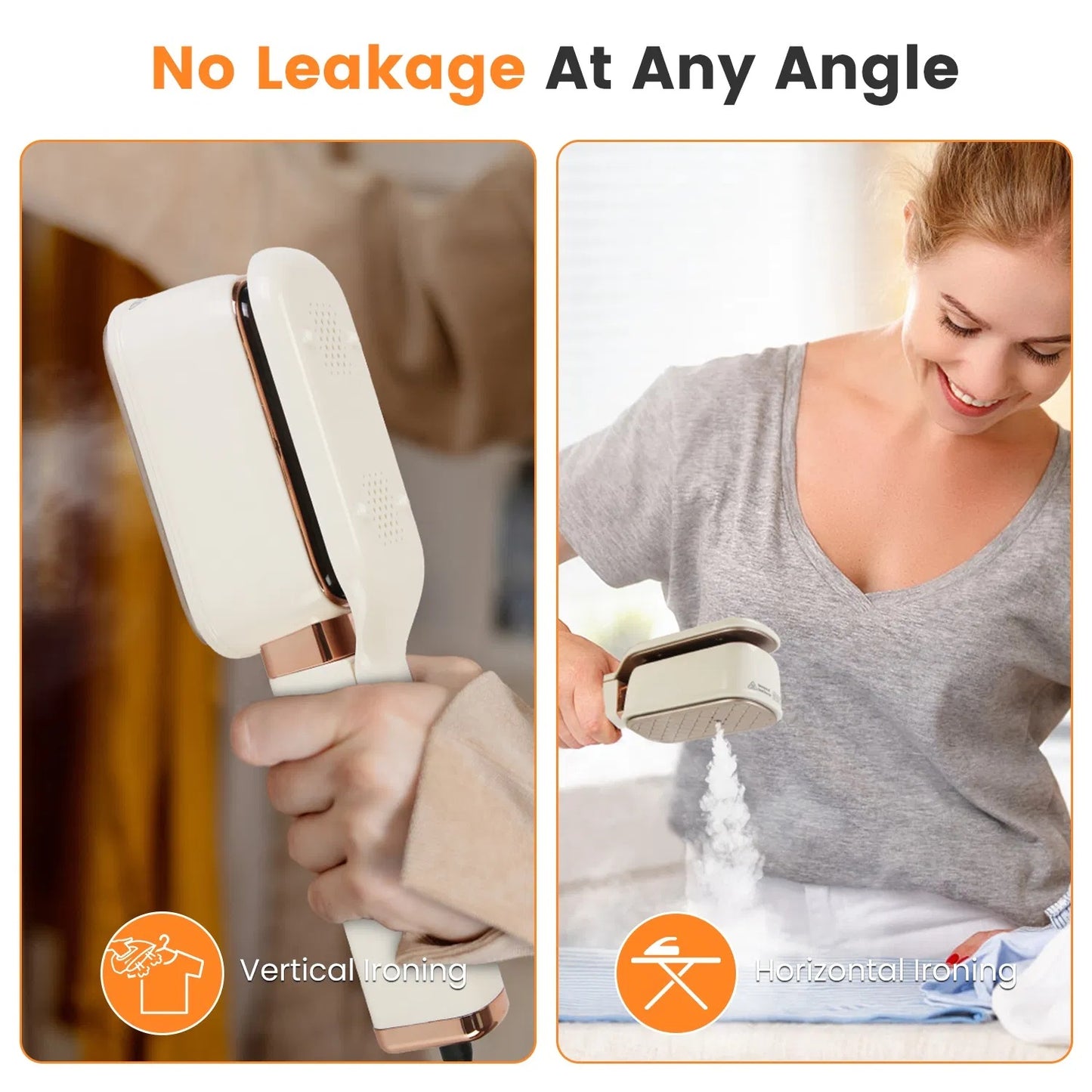Steam Iron Press 3 In 1 Travel Steamer For Clothes With Flip Head Portable Handheld Flat Iron 1000W Wrinkles Remover Wet And Dry Ironing Garment Steamer 20S Fast Heat Up GPCT5460