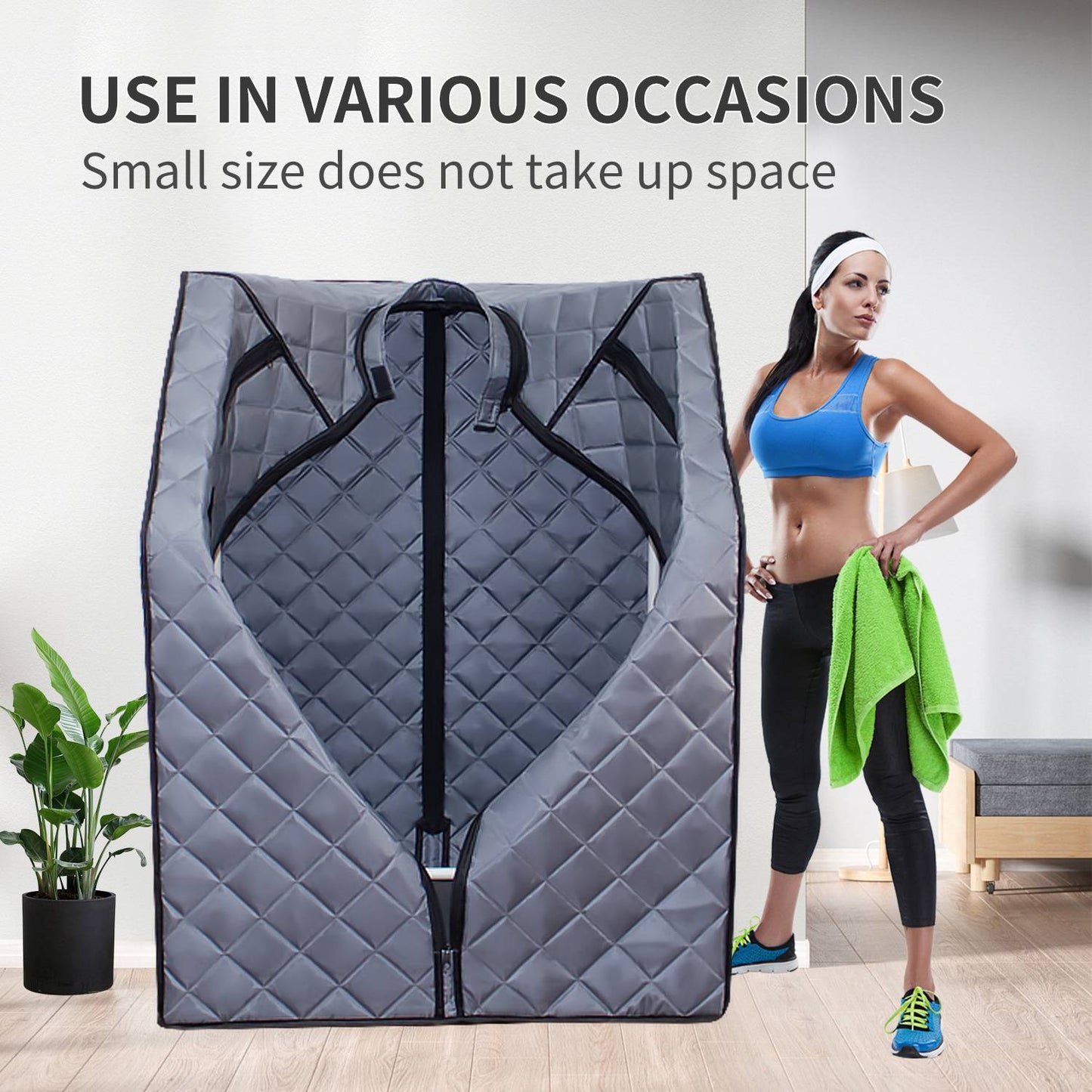 Portable Sauna For Home - Steam Sauna Tent, Personal Sauna With Remote Included